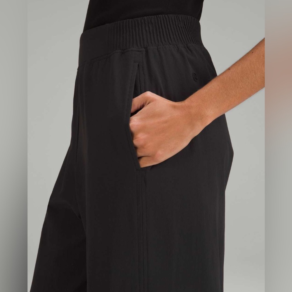 NWOT lululemon athletica Black Wide-Leg Pants - Picture 2 of 7